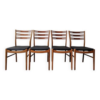 Set de 4 chaises de salle à manger en teck pour Farstrup Møbler, Danemark Années 1960