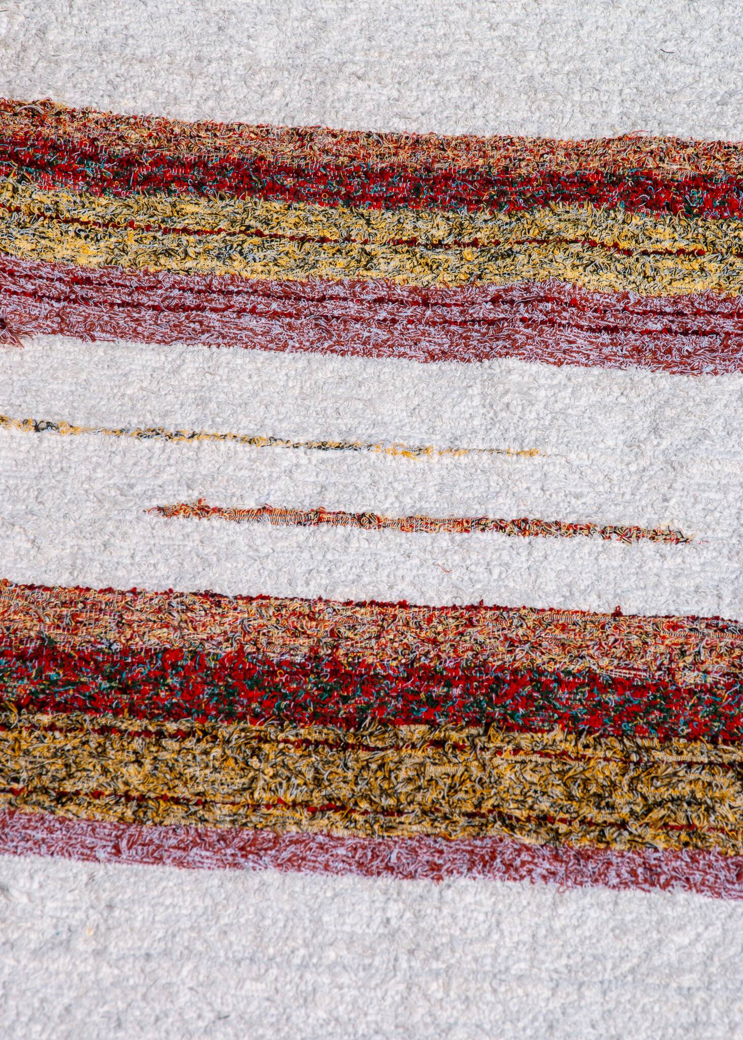 Handmade recycled cotton rug - Multicolor