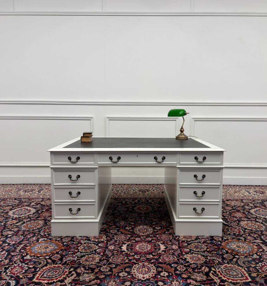 Classic English White Desk Partnerdesk