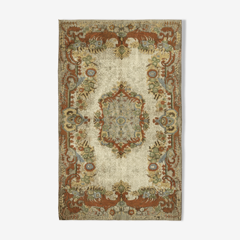 Anatolian rug 1970s 180 cm x 292 cm Brown Carpet