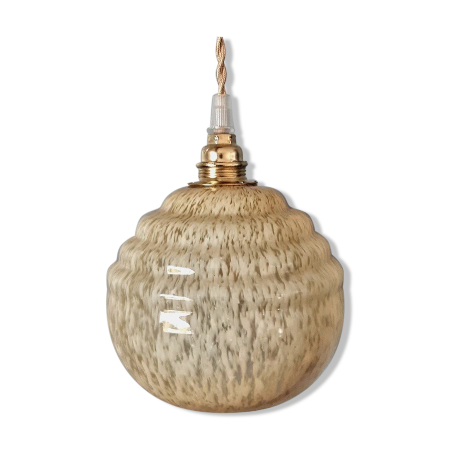 Clichy glass globe lamp