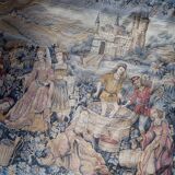 Vintage French tapestry wall hanging by Marc Waymel, 91cm x 117cm, 1960s