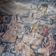 Vintage French tapestry wall hanging by Marc Waymel, 91cm x 117cm, 1960s