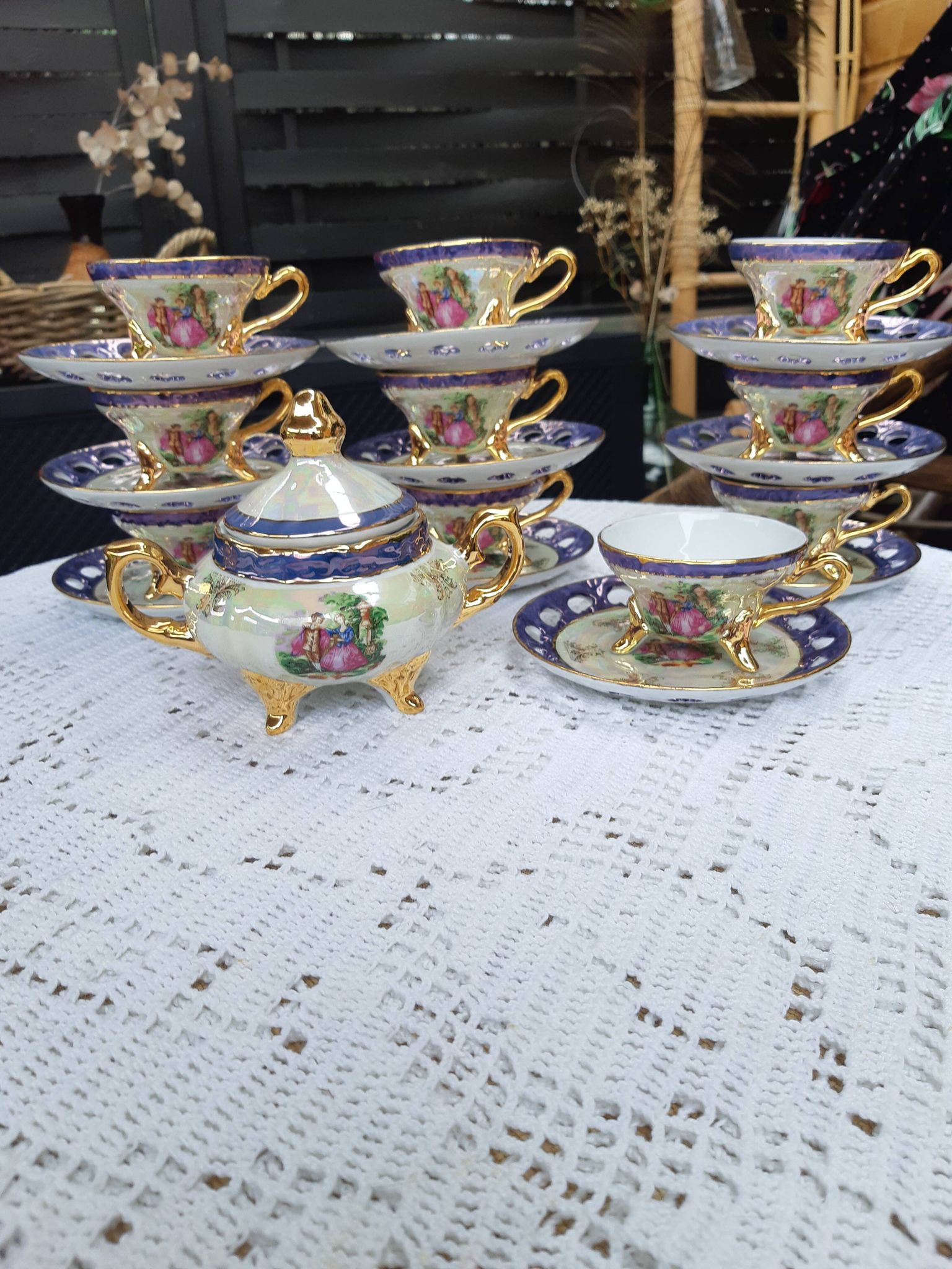 Vintage porcelain café service