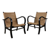 Paire de fauteuils vintage par Erich Dieckmann, 1940