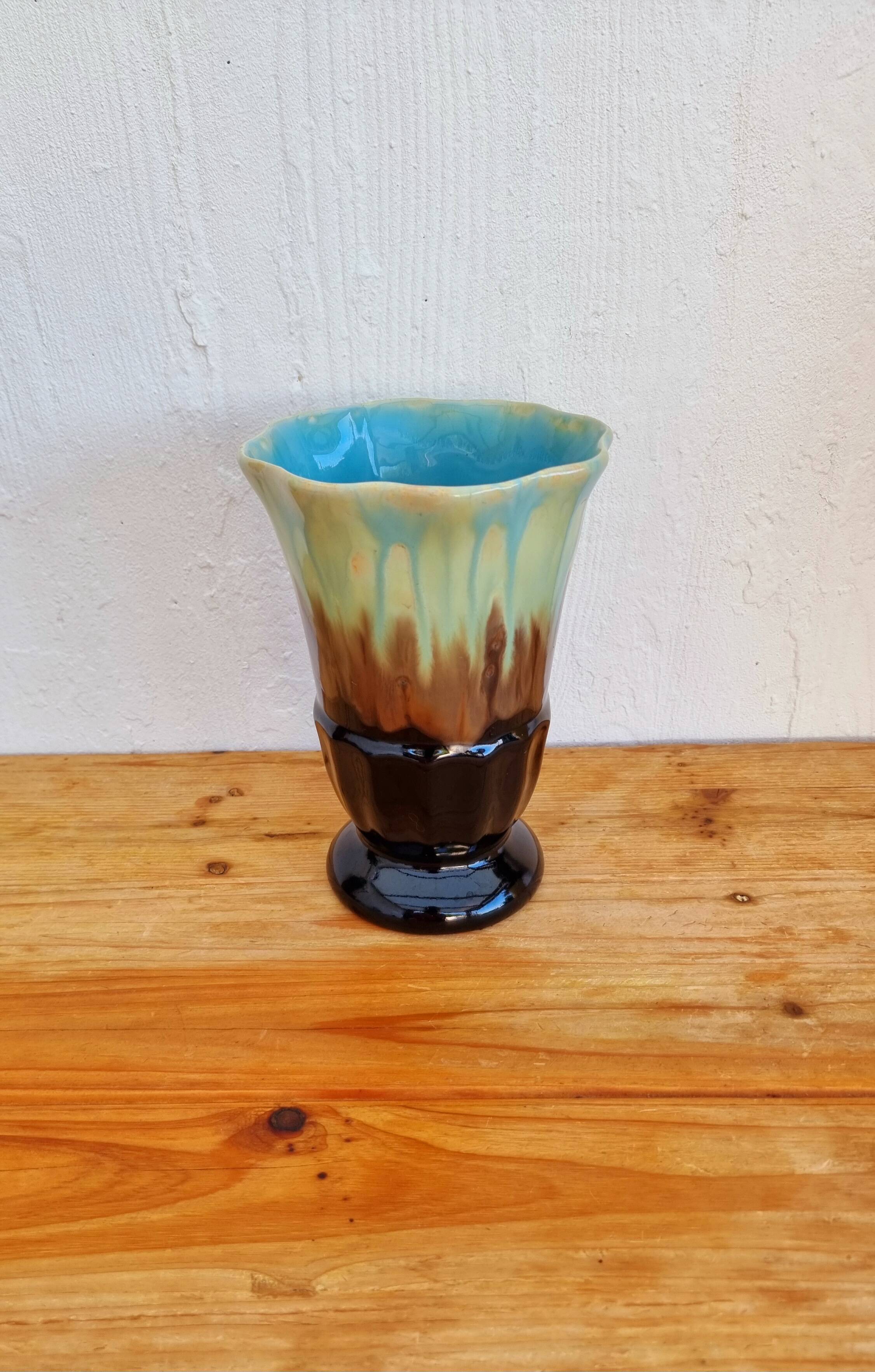 Vallauris style ceramic vase