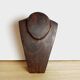 3 busts wooden necklace jewelry display