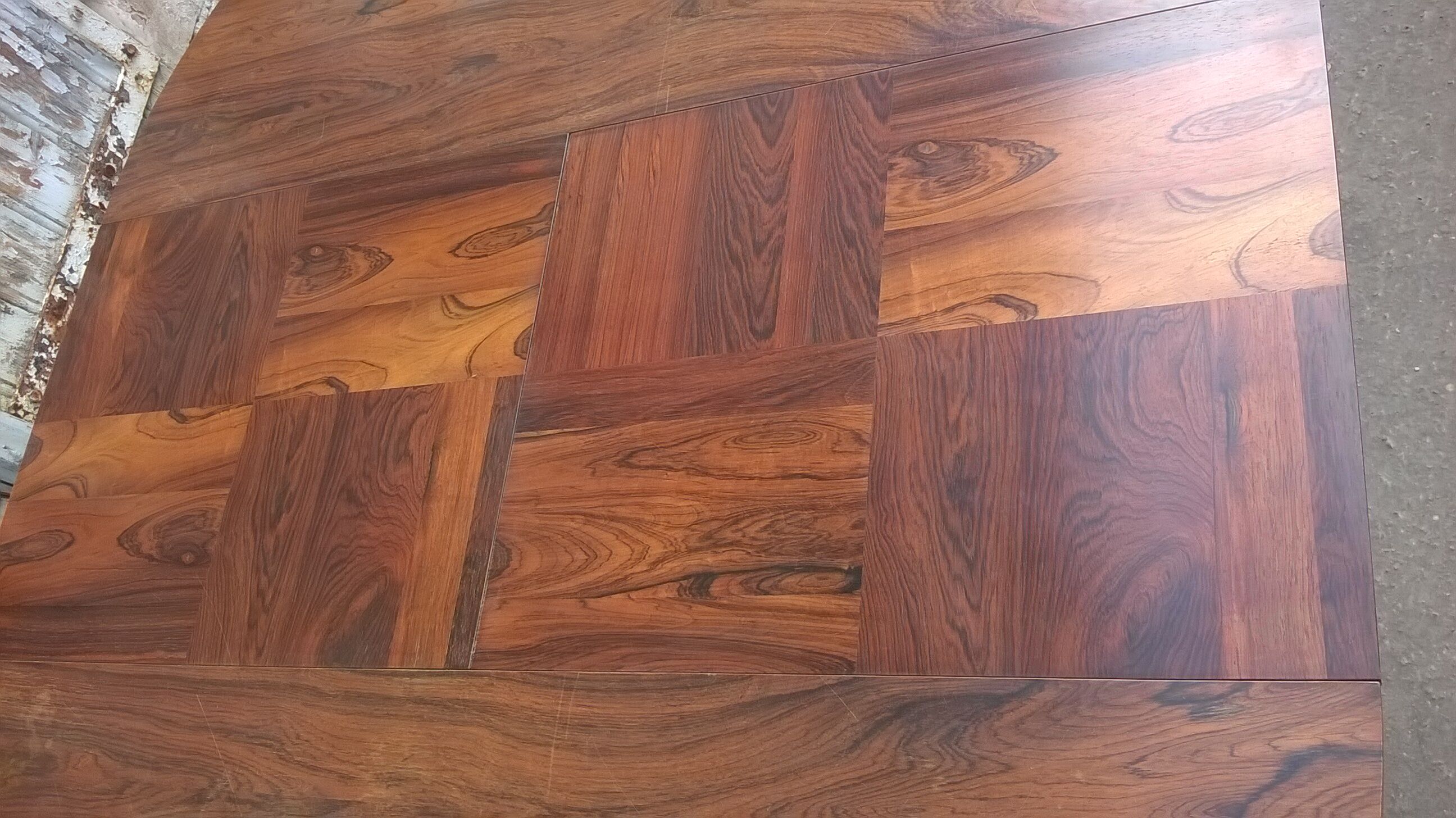 Scandinavian rosewood extension table