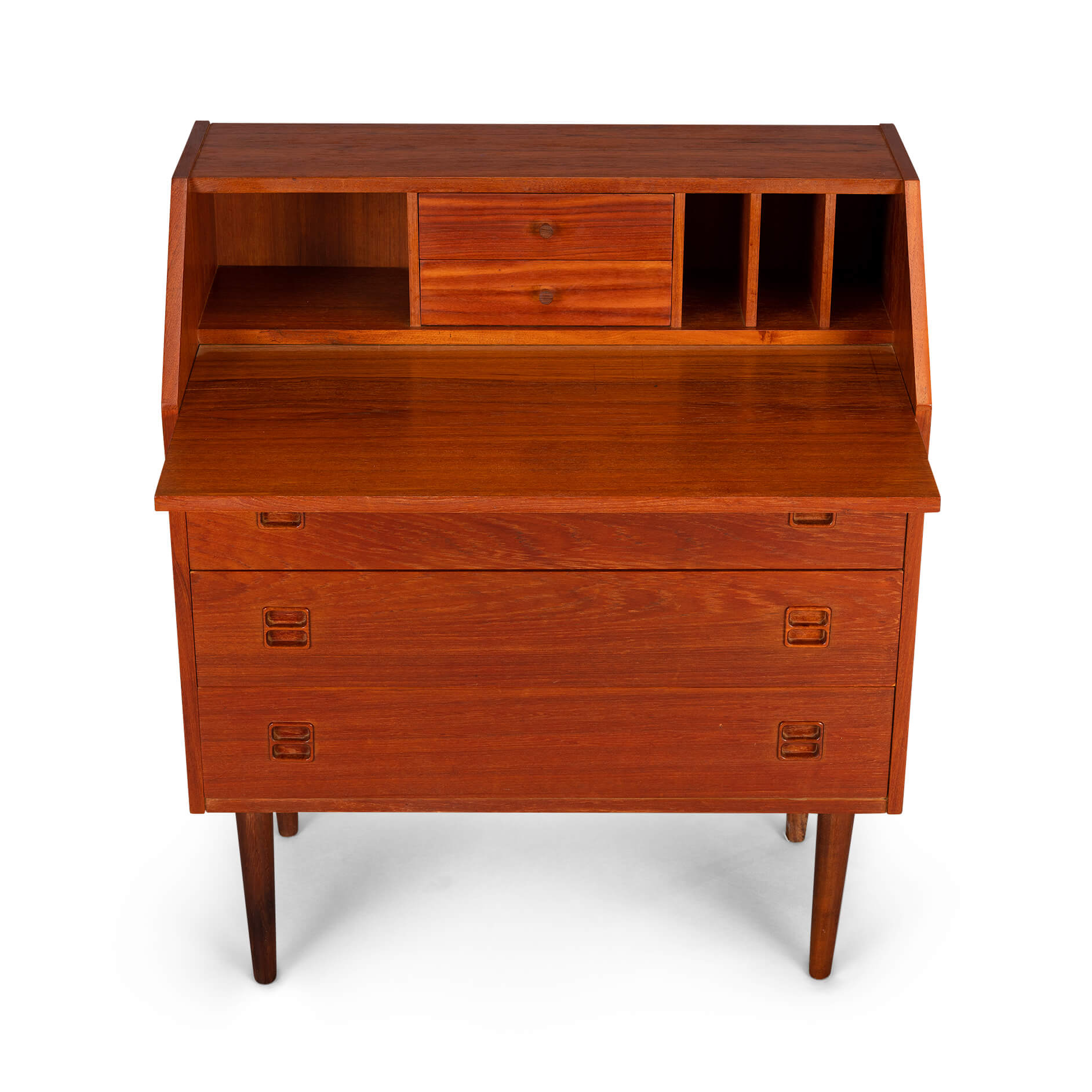 Danish vintage teak secretaire, 1960s