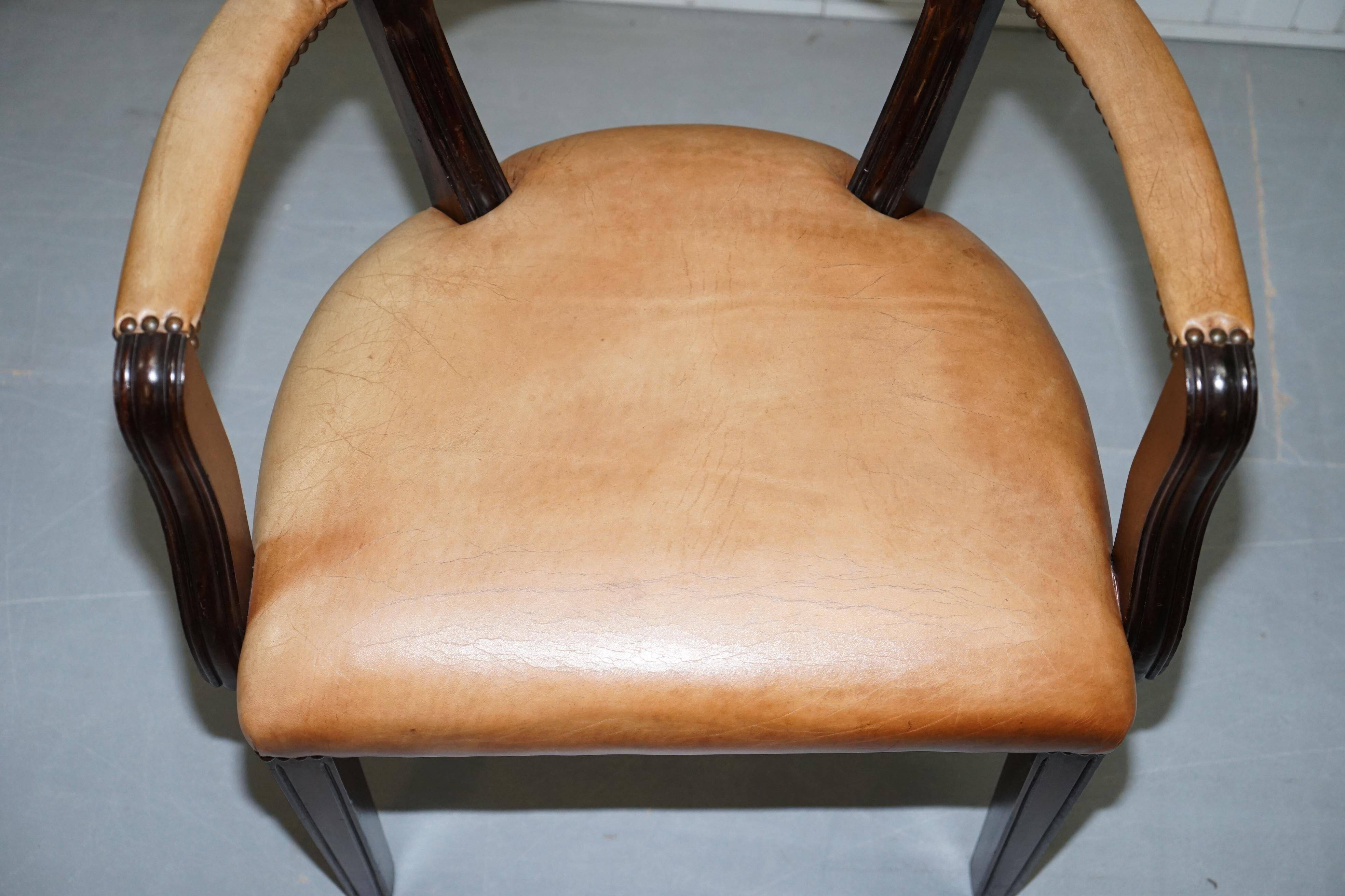 Fauteuil de bureau en cuir House of Chesterfield