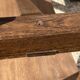 Paire de bancs orme pour table de ferme brutaliste rustique 1950