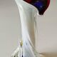 Jack in the Pulpit/Murano Soliflore Vase. Blown glass. Height 19 cm