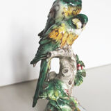 Couple of ceramic parakeets