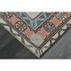 1970s Vintage Turkish Handmade Wool & Cotton Beige Area Rug 115x183