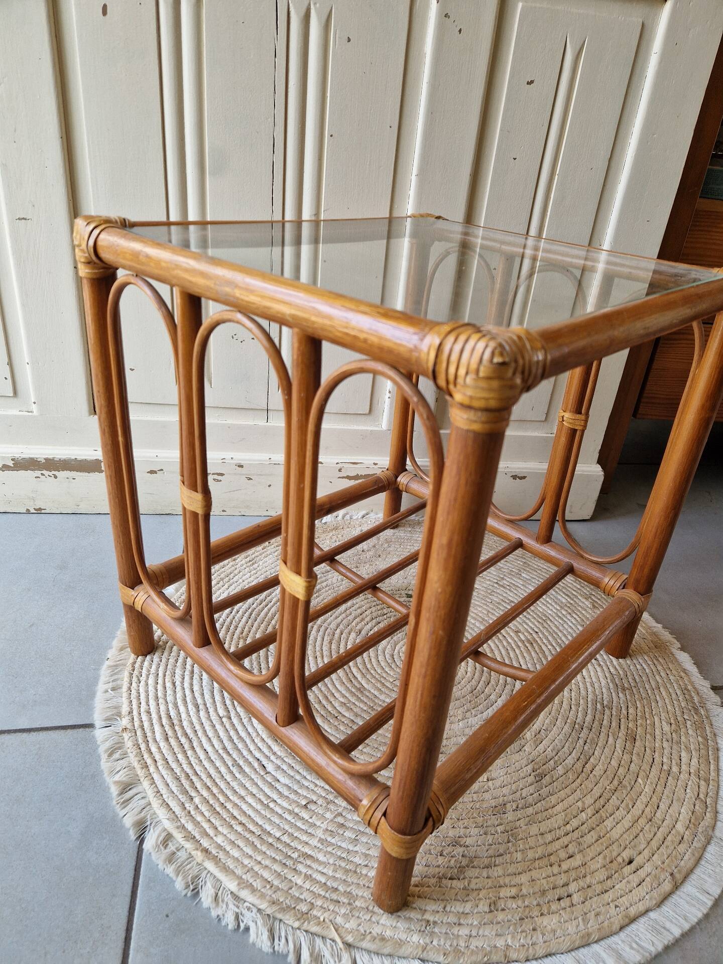 Occasional Coffee Table in Rattan
