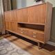 vintage XL armoire en bois / meuble mural / midboard