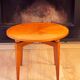 Maison Gouffé Gueridon Table in Sycamore and Bronze, France, circa 1950