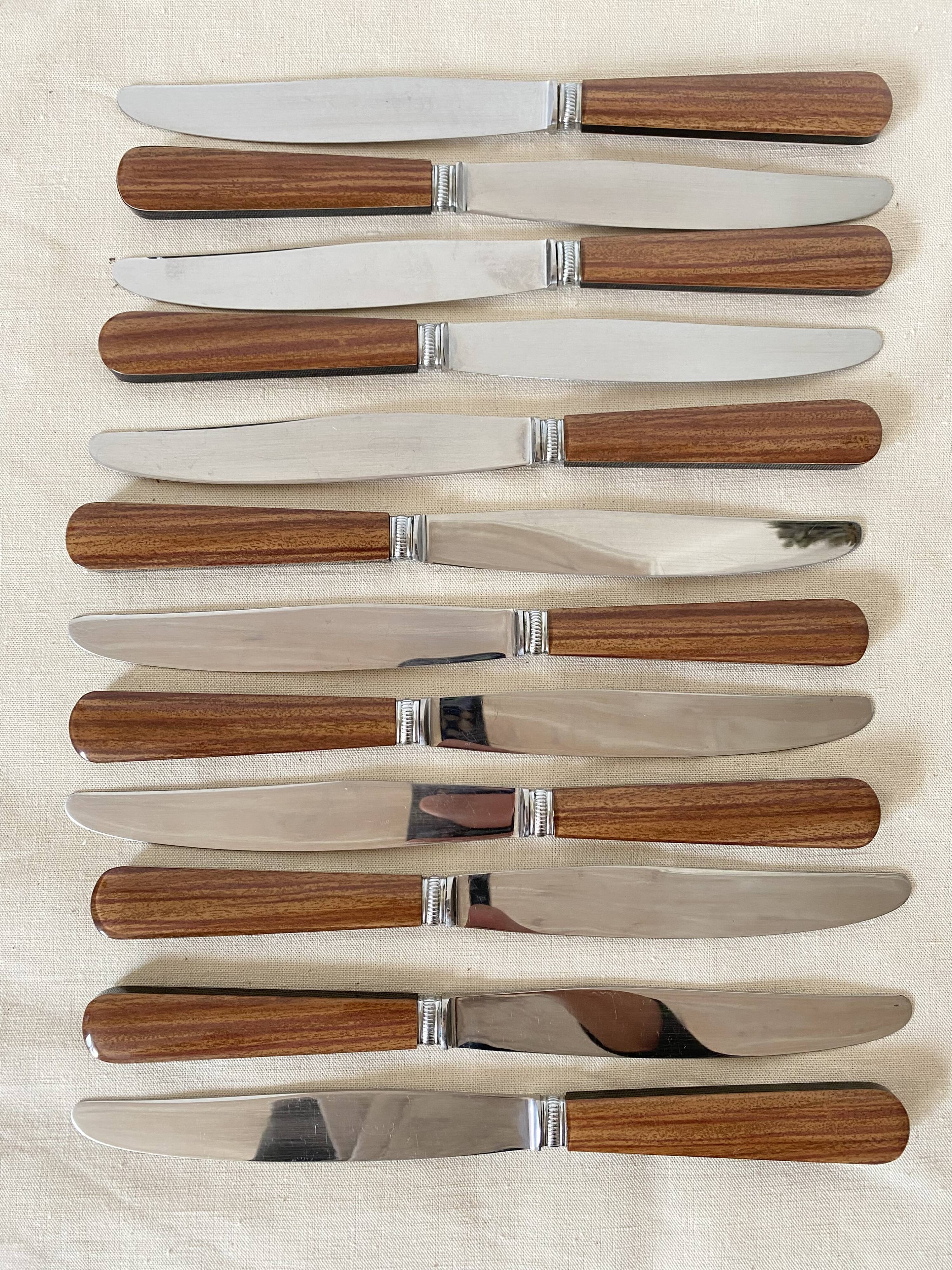 Vintage knives with stainless steel blades, like new