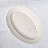 Oval plate Longwy Art Deco