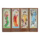Screen decorated with the four seasons.