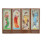 Screen decorated with the four seasons.