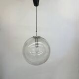 Large Limburg Glashütte hanging lamp globe 1970s Germany