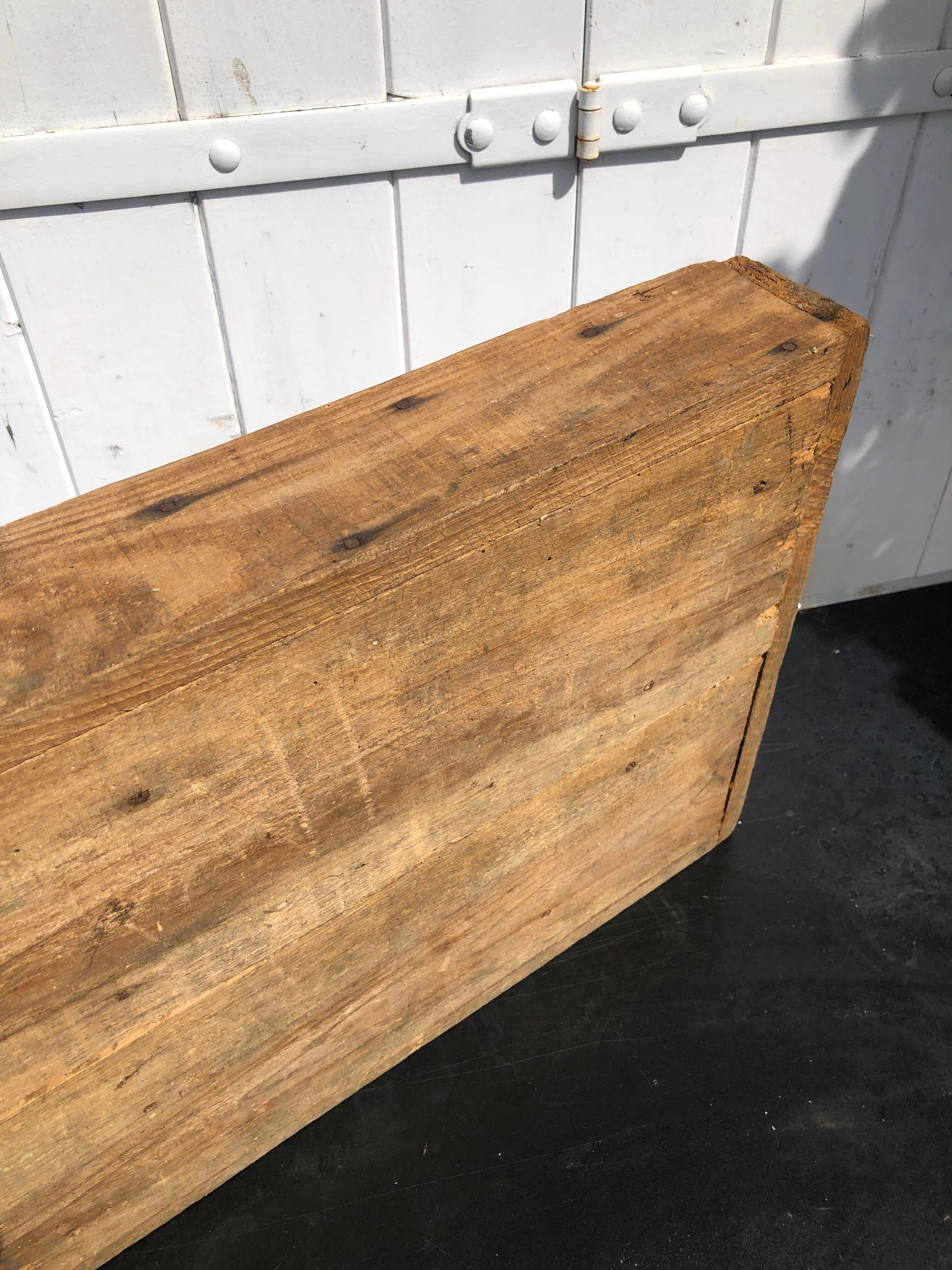 Old wood workshop locker