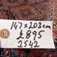 Vintage Kamseh rug 147x203 cm, medium, tribal oriental carpet 2542