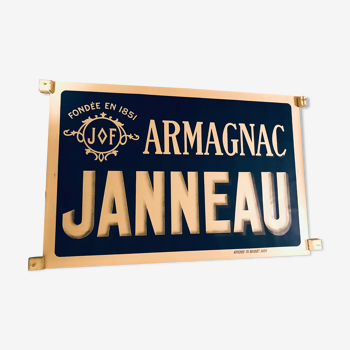 Affiche ancienne et originale  lithographique armagnac janneau 80 x 120( vintage poster )