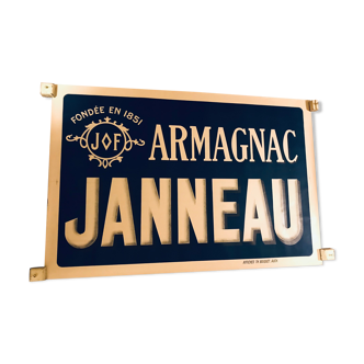 Edicted ancienne and original lithographic poster armagnac janneau 80 x 120 (vintage poster)