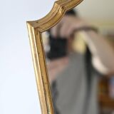 Vintage Deknudt mirror in gilded wood 45cm - labeled