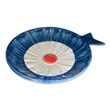 Antique tricolor roundel ceramic cup