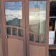 4 Art Nouveau partition doors + transom