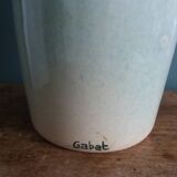Vase signé Gabet décor peint à la main