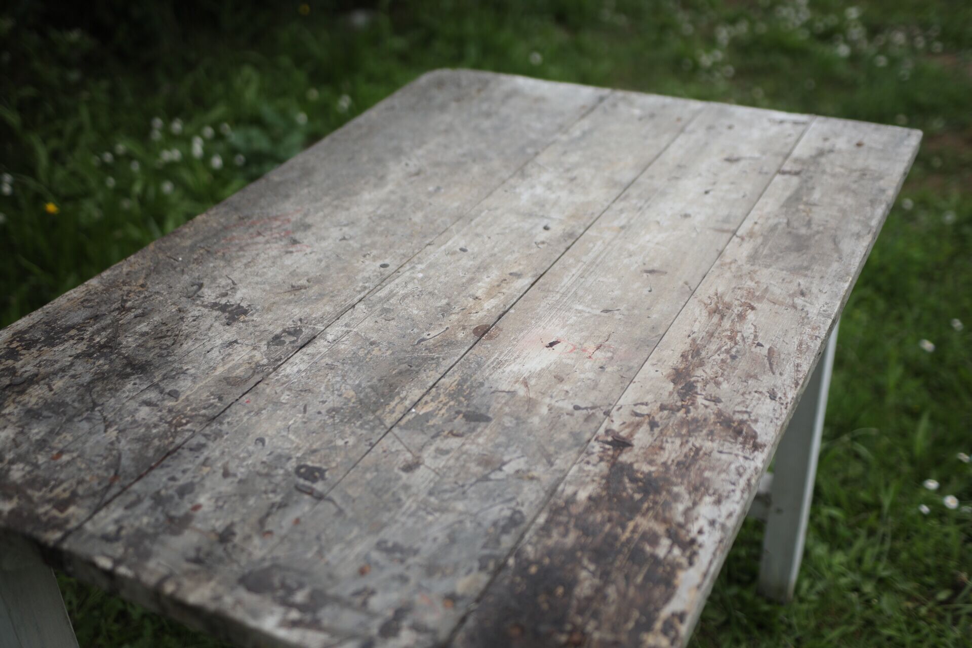 Old wooden table
