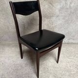 Series Set of 6 vintage Scandinavian rosewood chairs from the 1960s