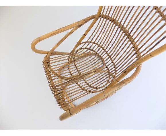 Bamboo & rattan armchair