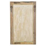 Large antique solid wood mirror (124 x 75 x 11cm)