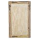 Large antique solid wood mirror (124 x 75 x 11cm)