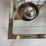 Table basse chrome laiton Romeo Rega