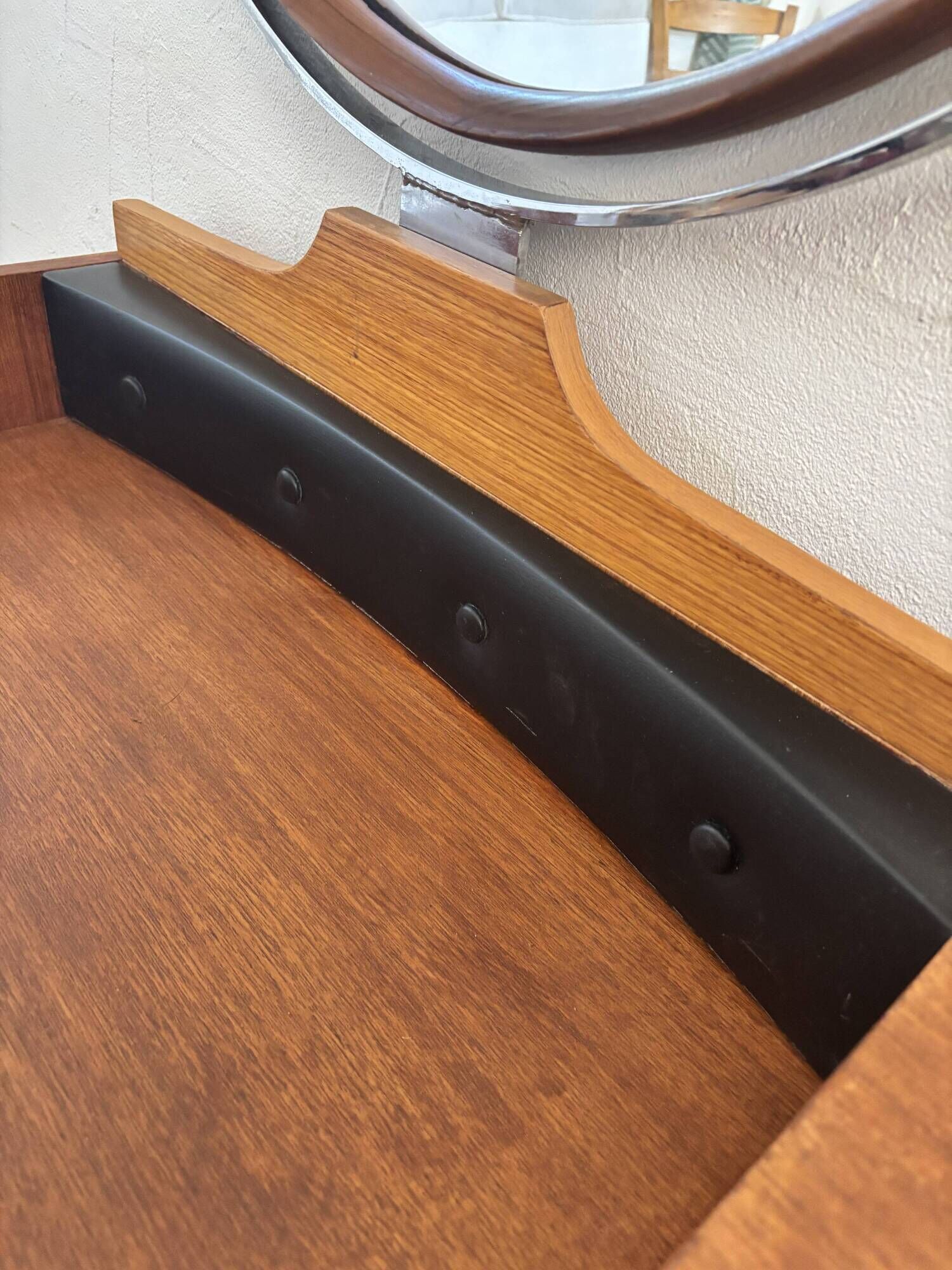 Coiffeuse scandinave vintage en teck, années 60
