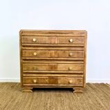 Oak chest of drawers