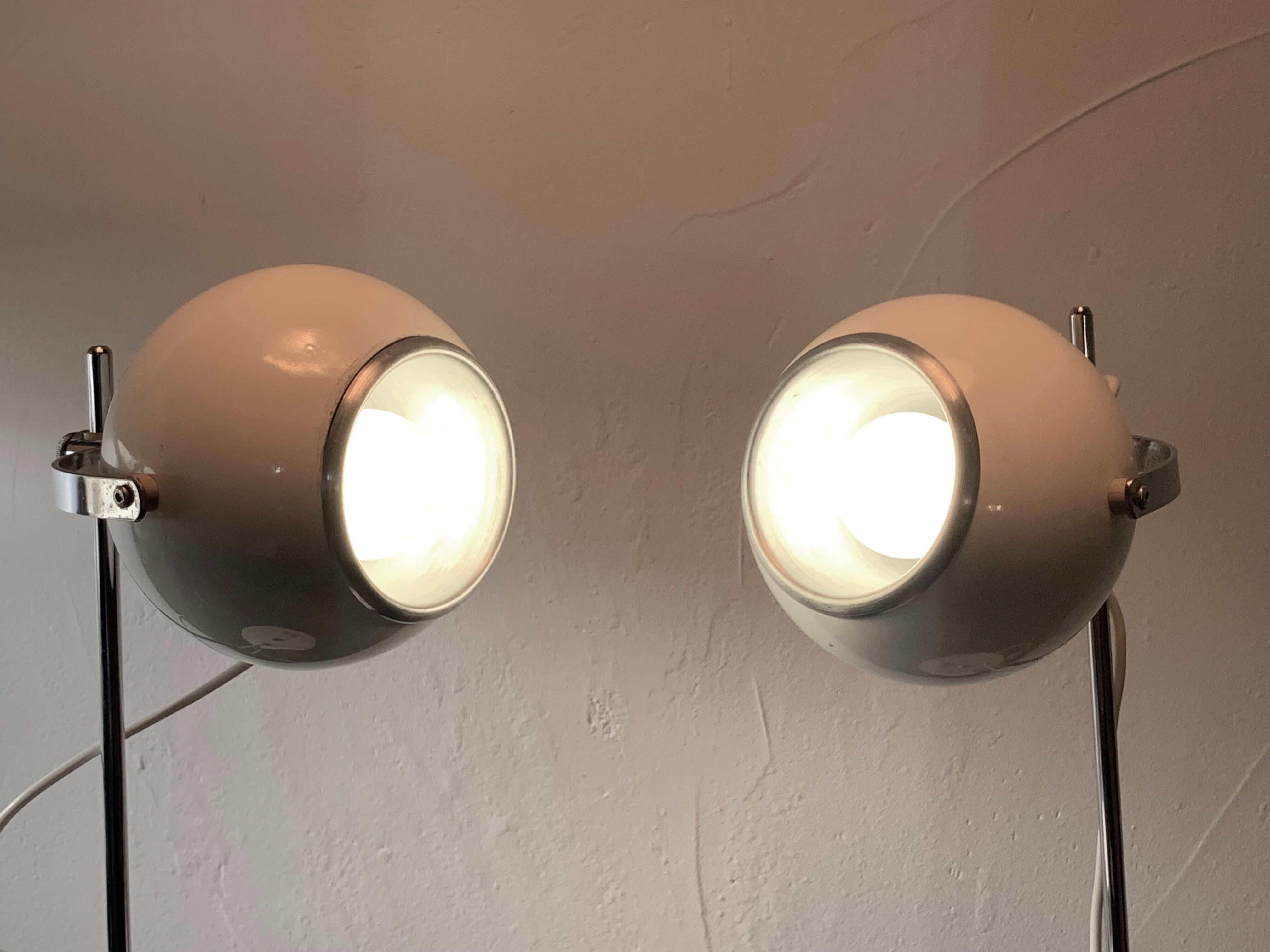 Duo of Delmas house Eyeball lamps