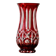 Large antique German ruby crystal vase signed WMF