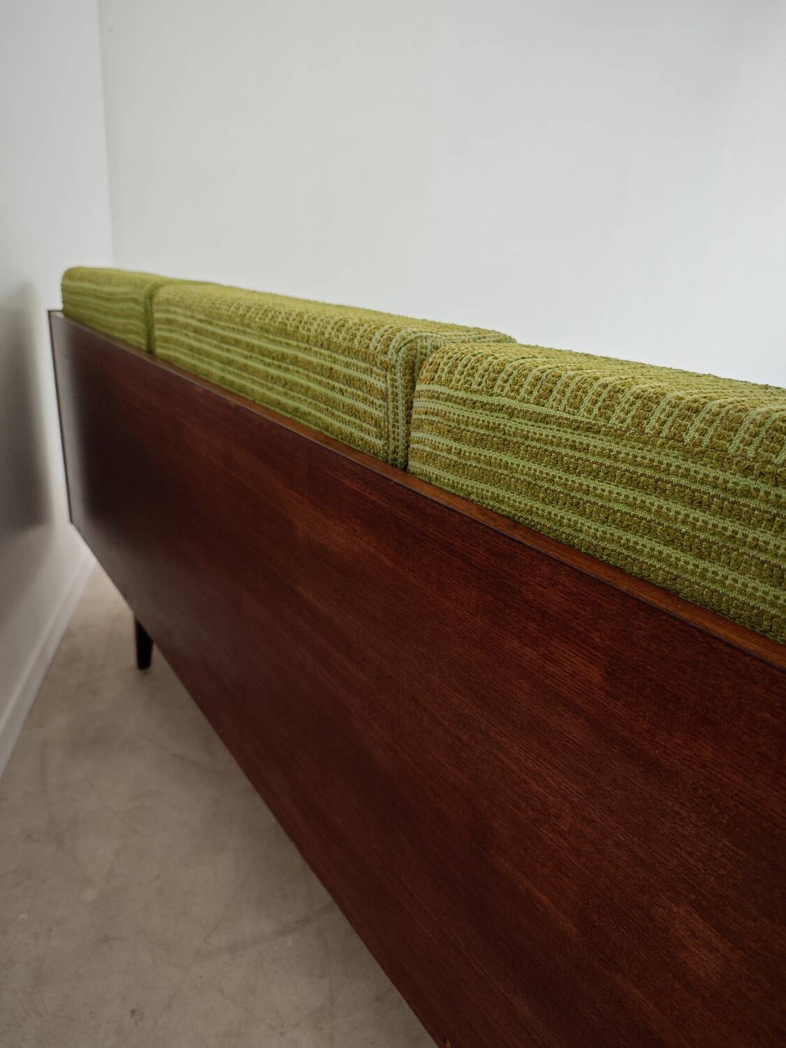 Jitona Sobeslav 1970s Green Fabric Folding Sofa
