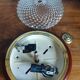 Lot de deux plafonniers en verre et laiton vintage
