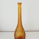 Bouteille, carafe Empoli en verre ambré
