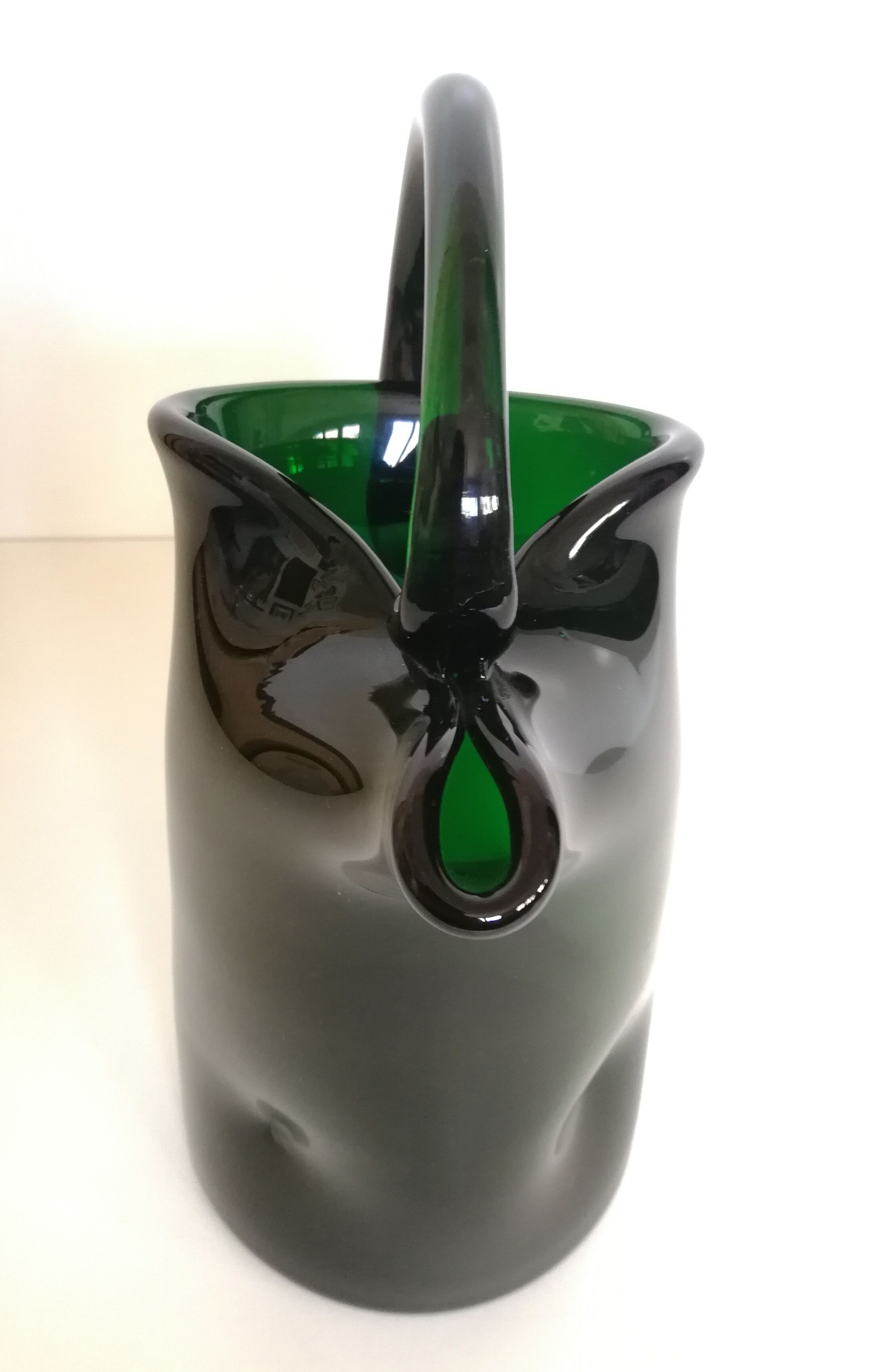 Old blown glass pitcher