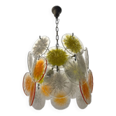 Lustre flocon de neige en verre de Murano, années 1960