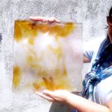 Grande applique en verre de Murano de Mazzega, années 1970